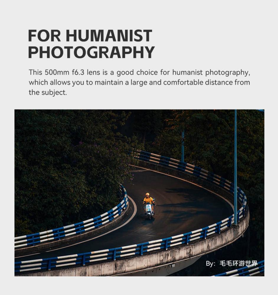TTArtisan 500mm f/6,3 til Fujifilm X (full-frame)