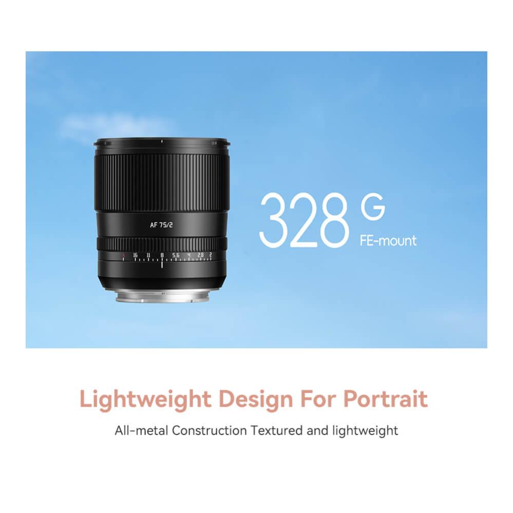 TTArtisan AF 75mm f/2,0 för Fujifilm X (Fullformat)