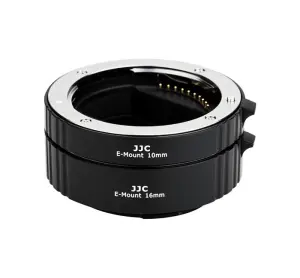 JJC AET-SES(II) mellanringar 10 mm & 16 mm f&ouml;r Sony E &ndash; elektronisk &ouml;verf&ouml;ring
