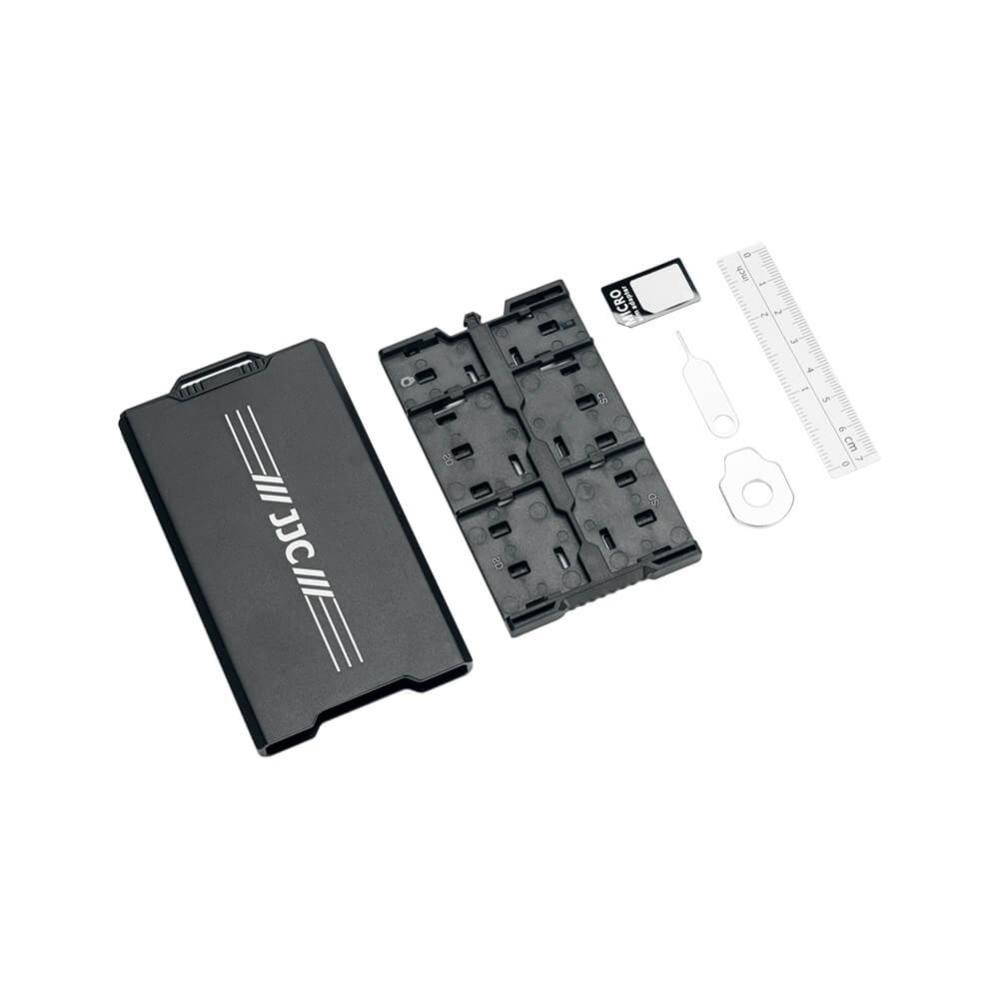 JJC Minneskortsfodral för 4xSD + 12xMicroSD + 2xNano SIM