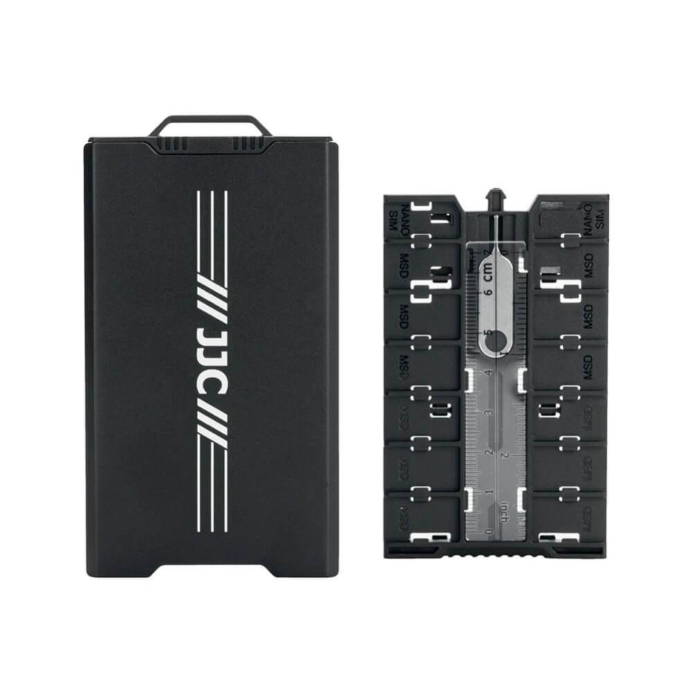 JJC Minneskortsfodral för 4xSD + 12xMicroSD + 2xNano SIM