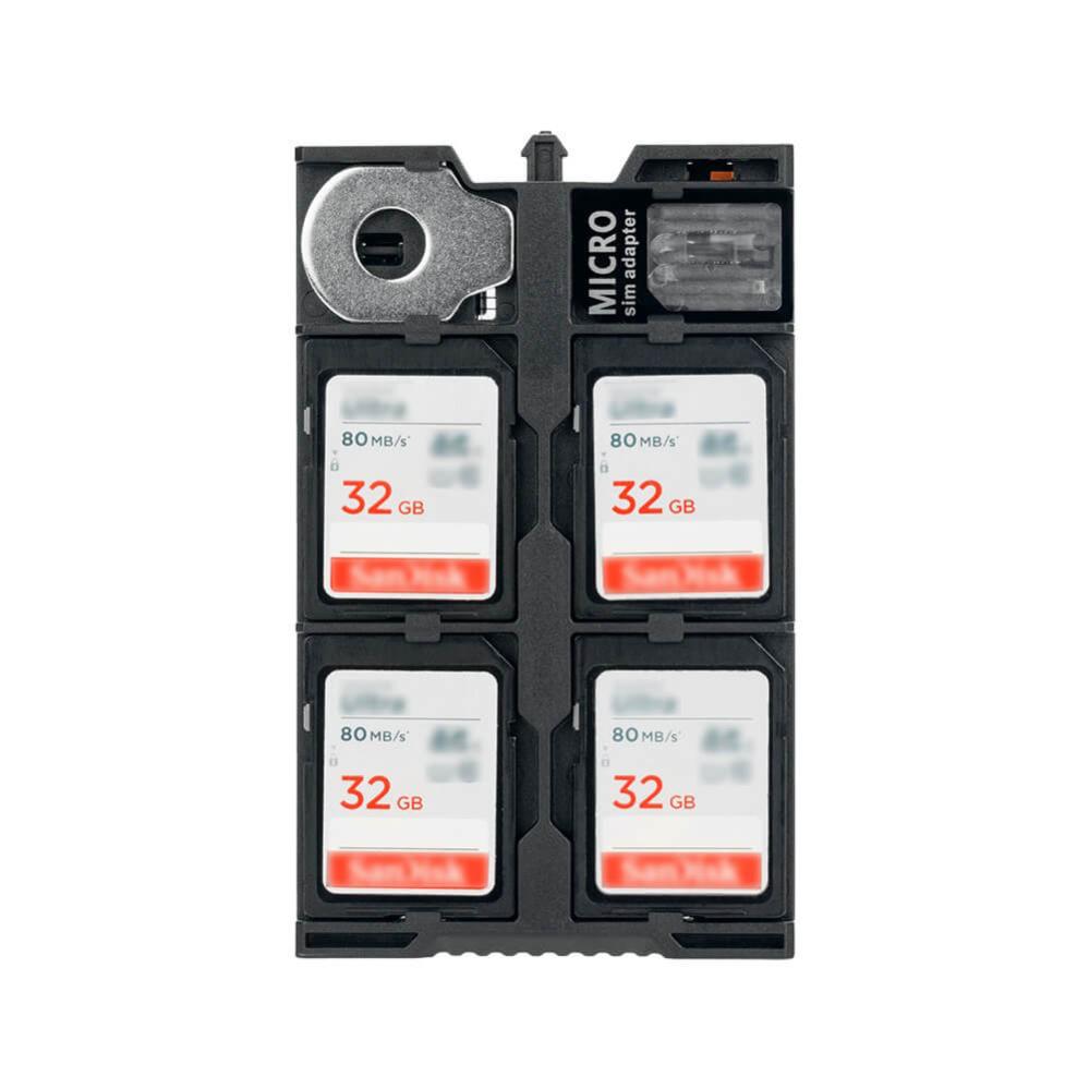 JJC Minneskortsfodral för 4xSD + 12xMicroSD + 2xNano SIM