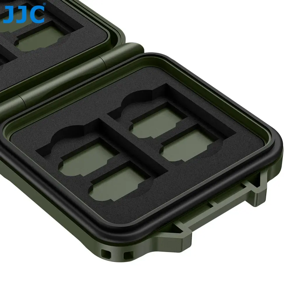 JJC MCR-ST12 hukommelseskortetui til 4 SD & 8 microSD