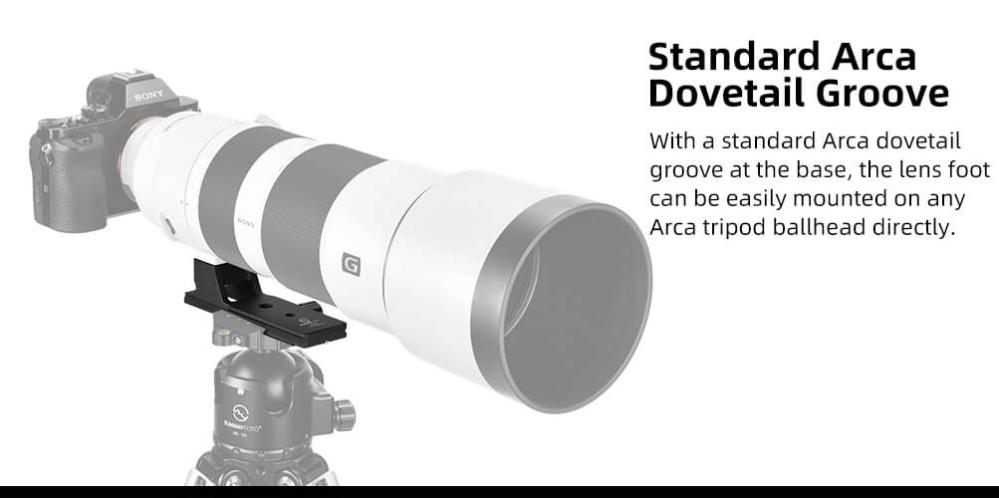 Sunwayfoto LF-S2 Stativfot för Sony FE 200-600mm