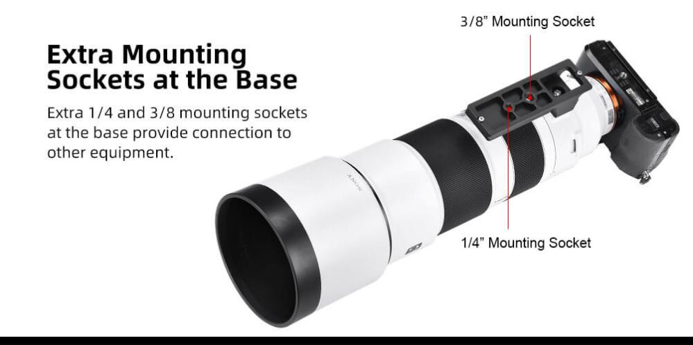 Sunwayfoto LF-S2 Stativfot för Sony FE 200-600mm