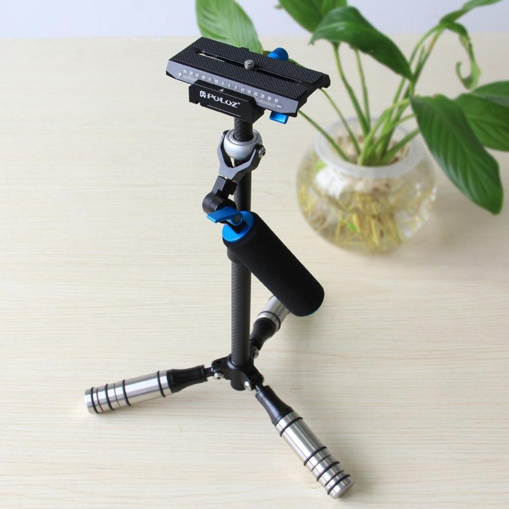 Puluz Handhållen kolfiber stabilisator för systemkameror 27-37cm