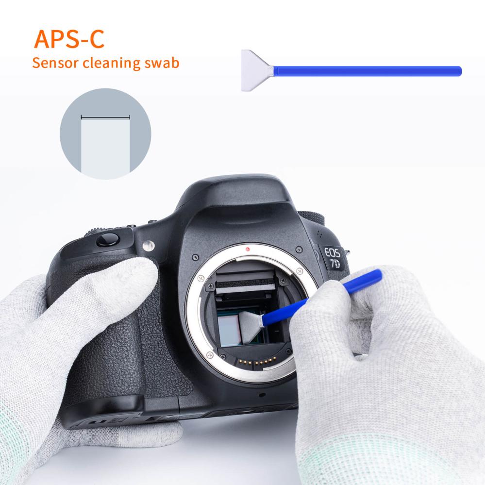 K&F Concept 10 stk rengøringspinde til Micro 4/3 billedsensor