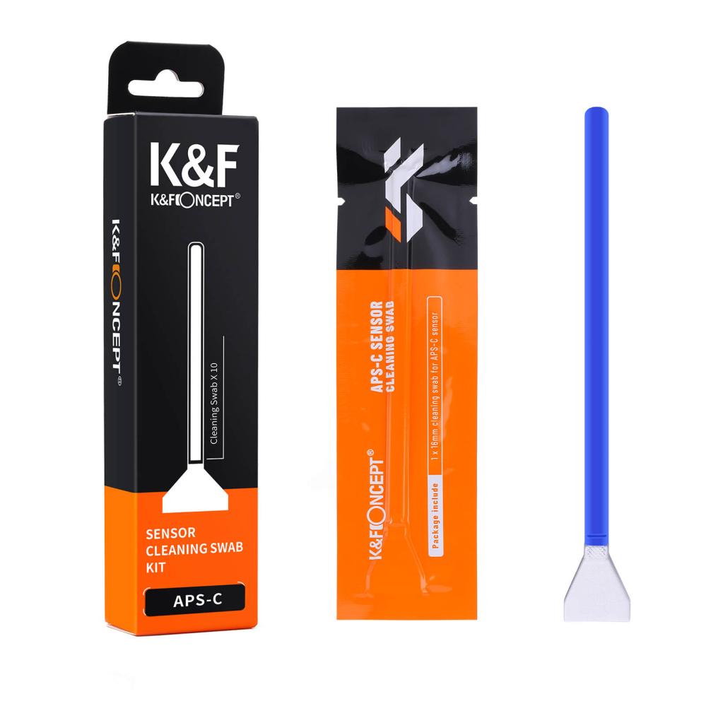 K&F Concept 10 stk rengøringspinde til Micro 4/3 billedsensor