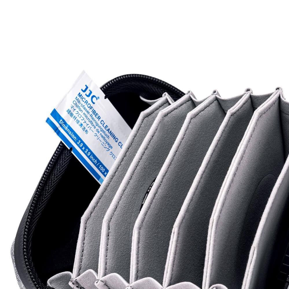 JJC filteretui/taske til 10 filtre, op til 95 mm