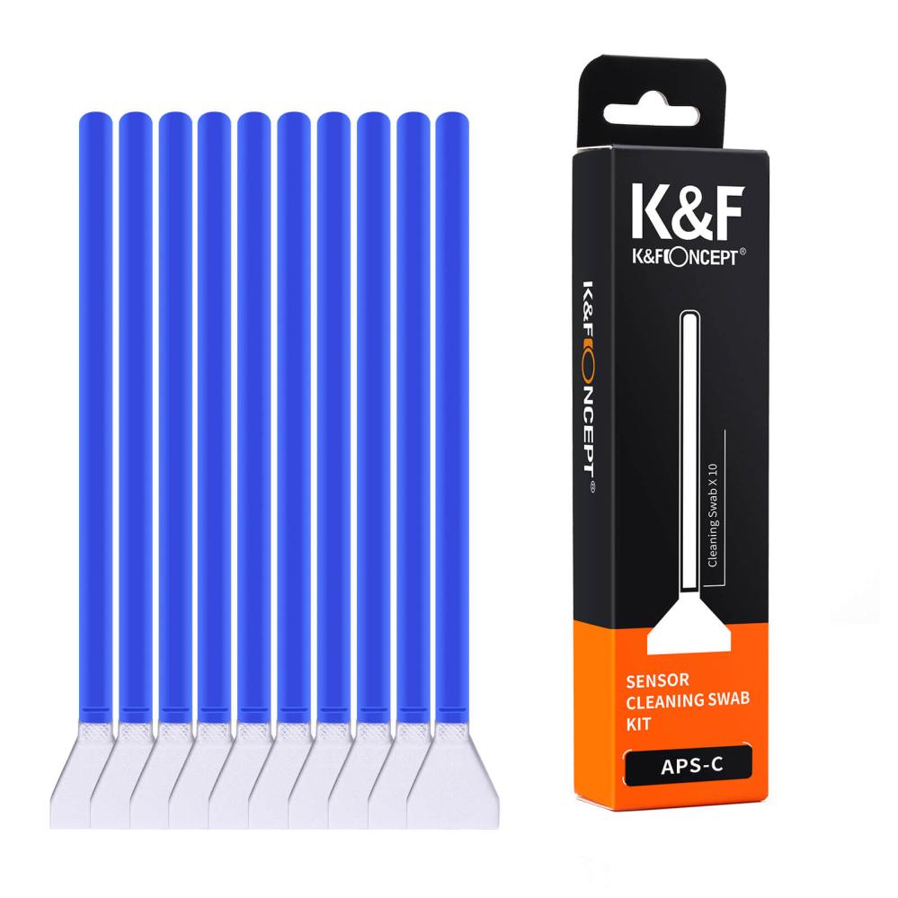 K&F Concept 10 stk rengøringspinde til Micro 4/3 billedsensor