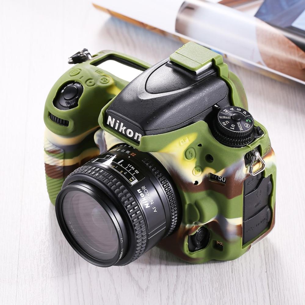 Puluz Silikonfodral för Nikon D750 Kamouflage