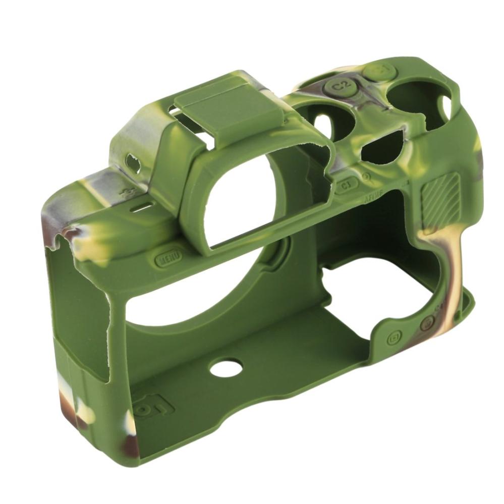 Puluz Silikonfodral för Sony ILCE-7MII / 7SMII / 7RMII Kamouflage