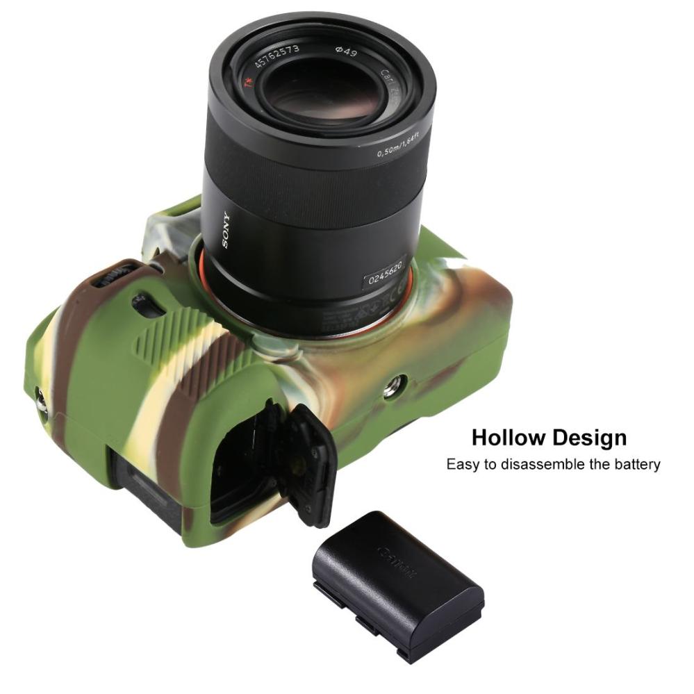 Puluz Silikonfodral för Sony ILCE-7MII / 7SMII / 7RMII Kamouflage