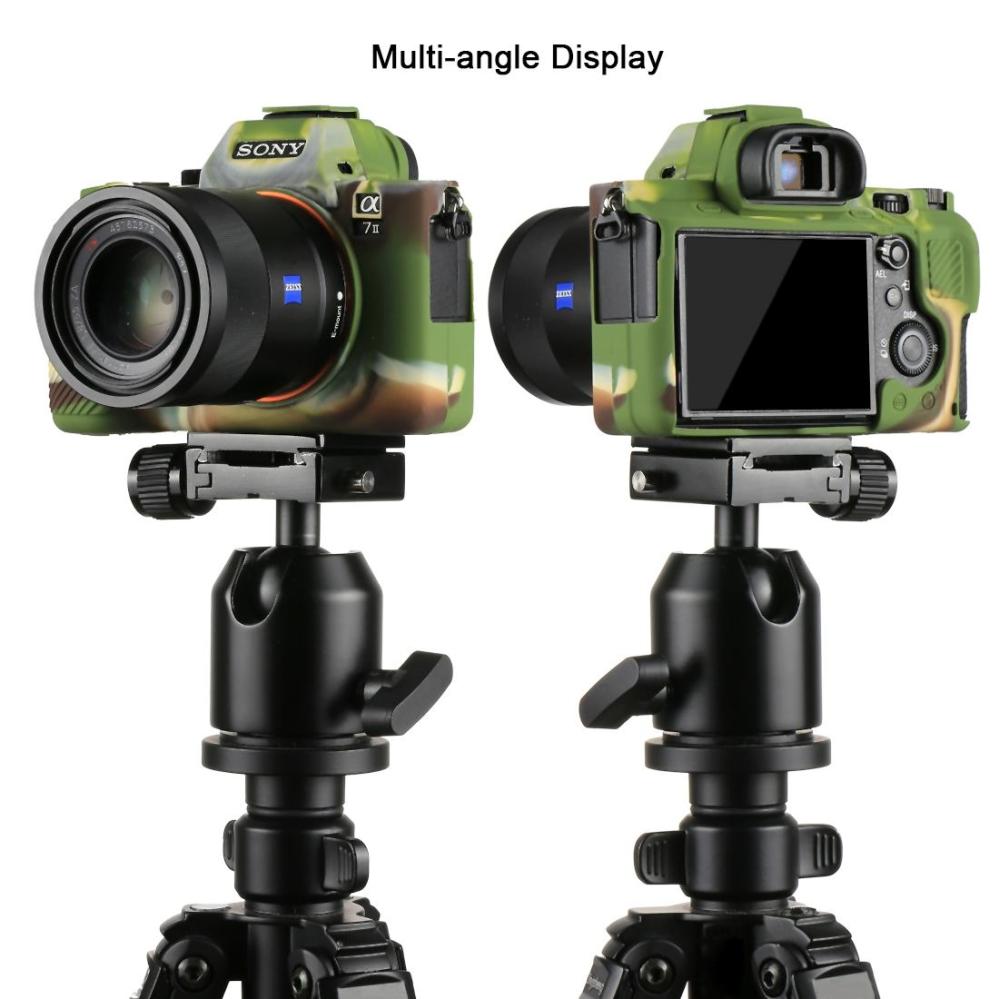 Puluz Silikonfodral för Sony ILCE-7MII / 7SMII / 7RMII Kamouflage