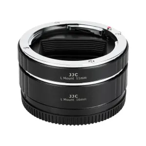 JJC AET-LS(II) mellanringar 11/16mm &ndash; elektronisk, makro f&ouml;r L-mount