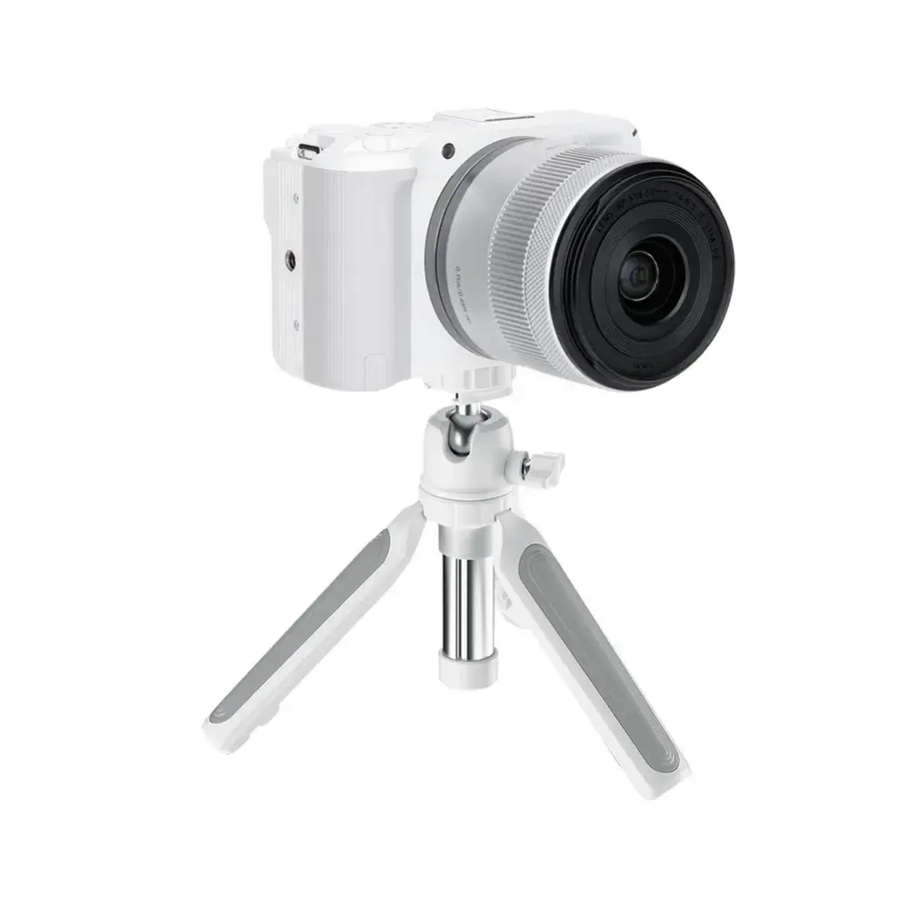 JJC TP-T1 WHITE – Kombinerat handgrepp och ministativ för vlogg och selfie