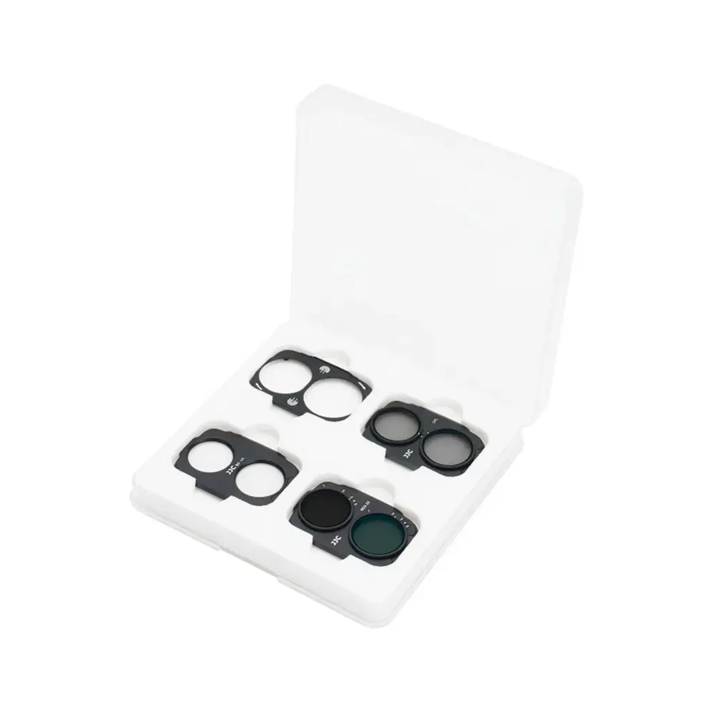 JJC F-M4P magnetisk filtersæt til DJI Osmo Pocket 4P – CPL, ND2–32 & Black Mist