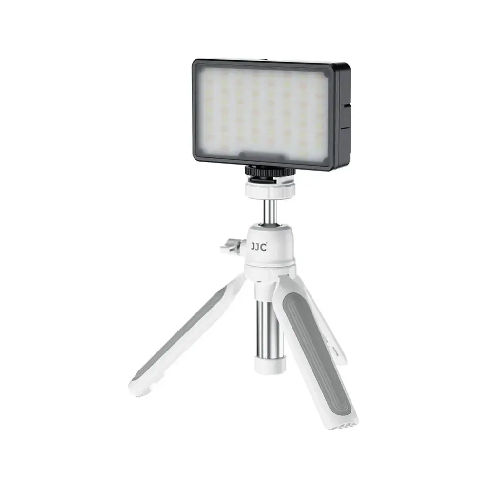 JJC TP-T1 WHITE – Kombinerat handgrepp och ministativ för vlogg och selfie