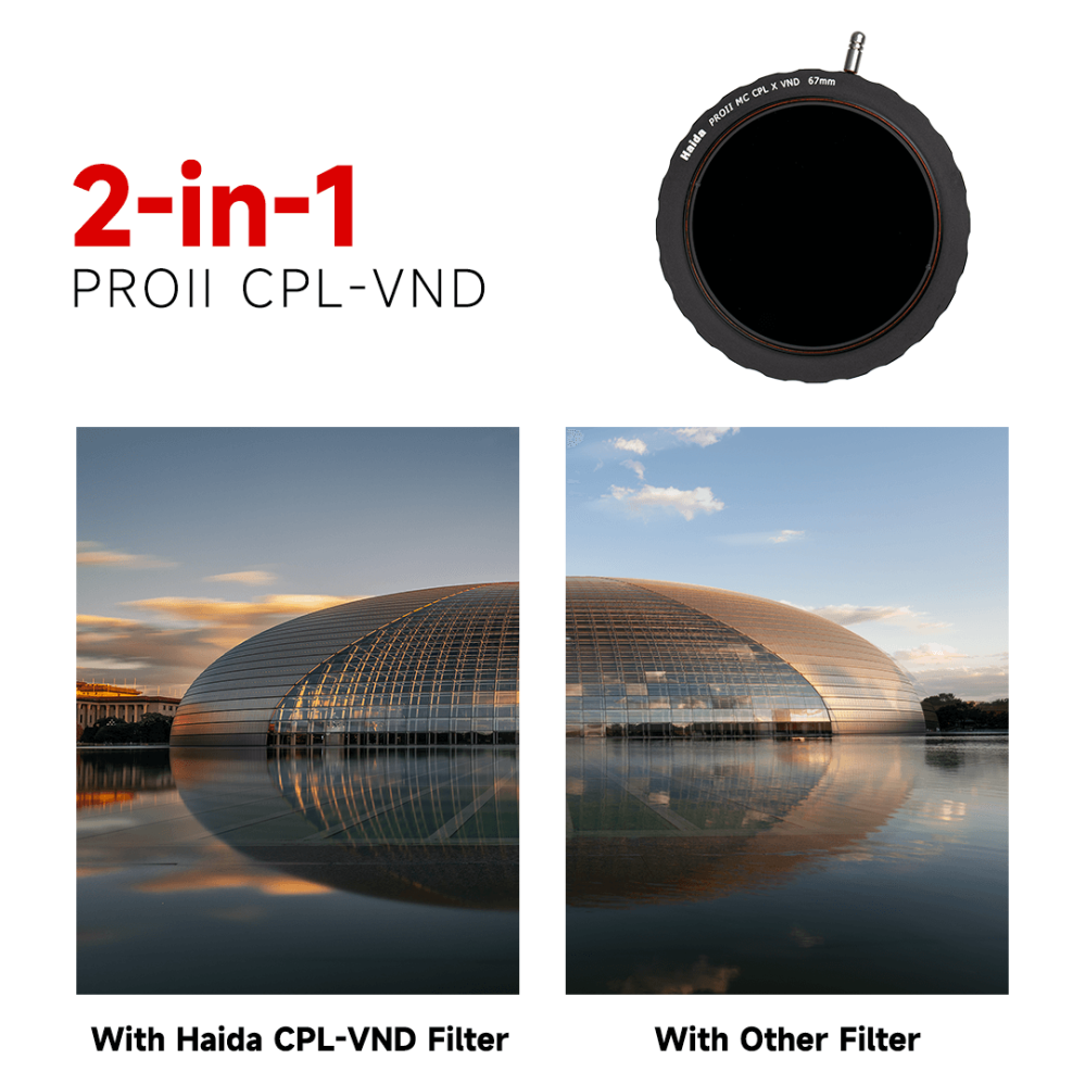 Haida CPL-VND 3–7 steg – Justerbart hybridfilter med polarisering