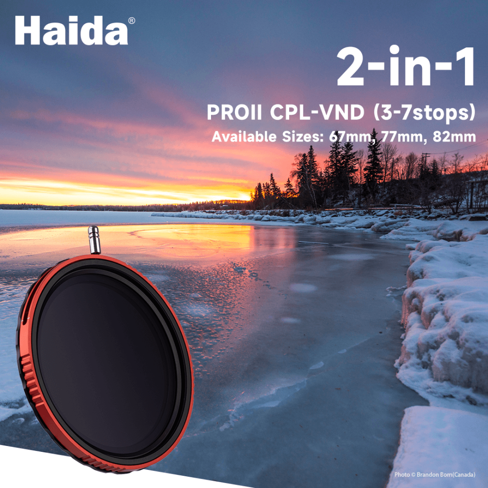 Haida CPL-VND 3–7 steg – Justerbart hybridfilter med polarisering
