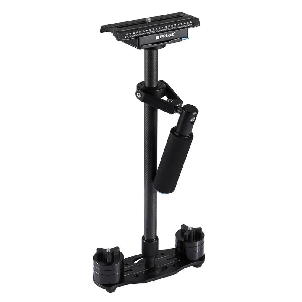 Puluz Handhållen kolfiber stabilisator för DSLR/DV-kameror (38.5-61cm)