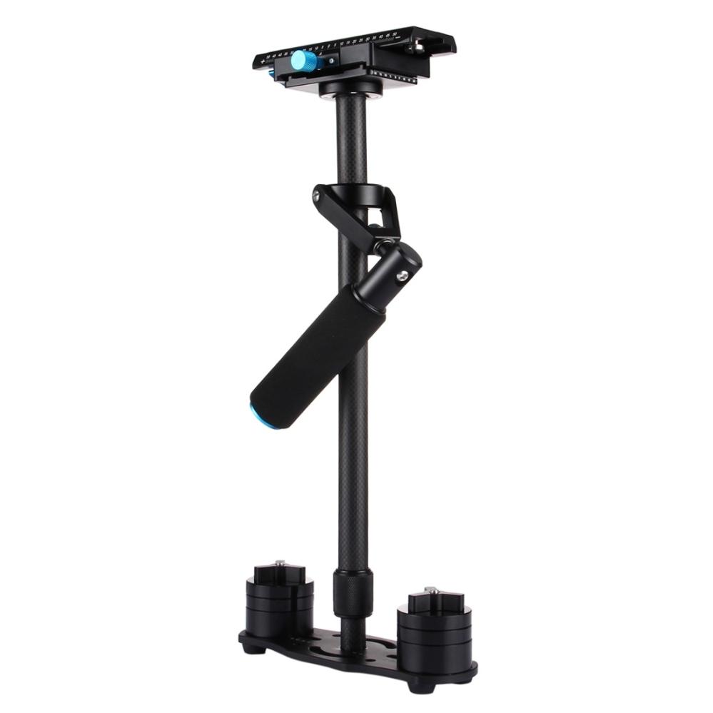 Puluz Handhållen kolfiber stabilisator för DSLR/DV-kameror (38.5-61cm)