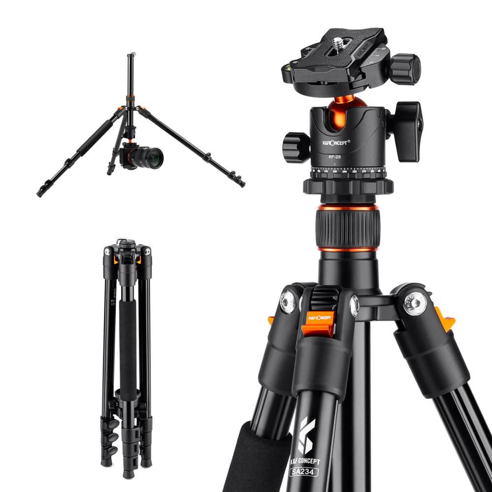 K&F Concept Kamerastativ med Panorama kulled 163cm