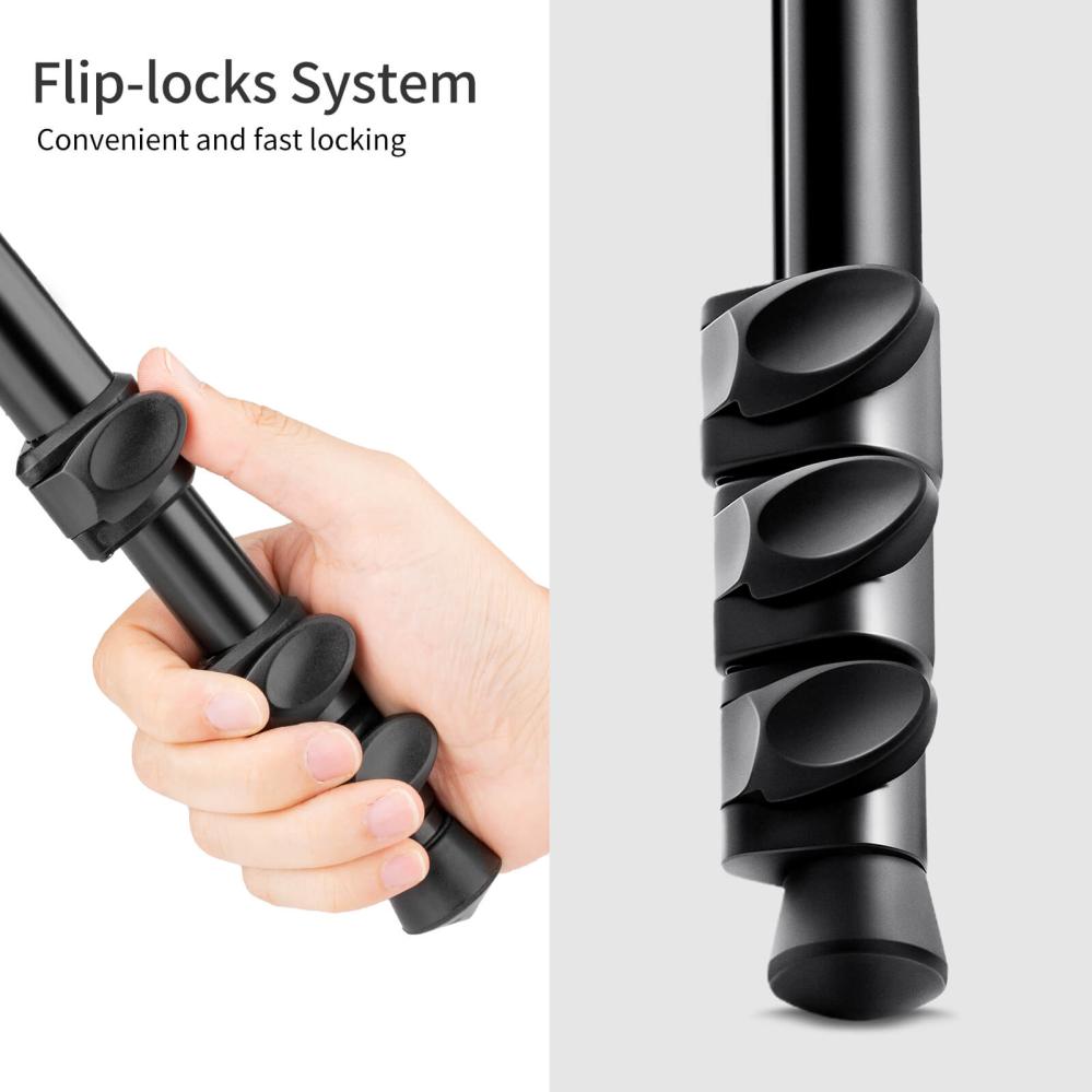 K&F Concept Kamerastativ med Panorama kulled 163cm