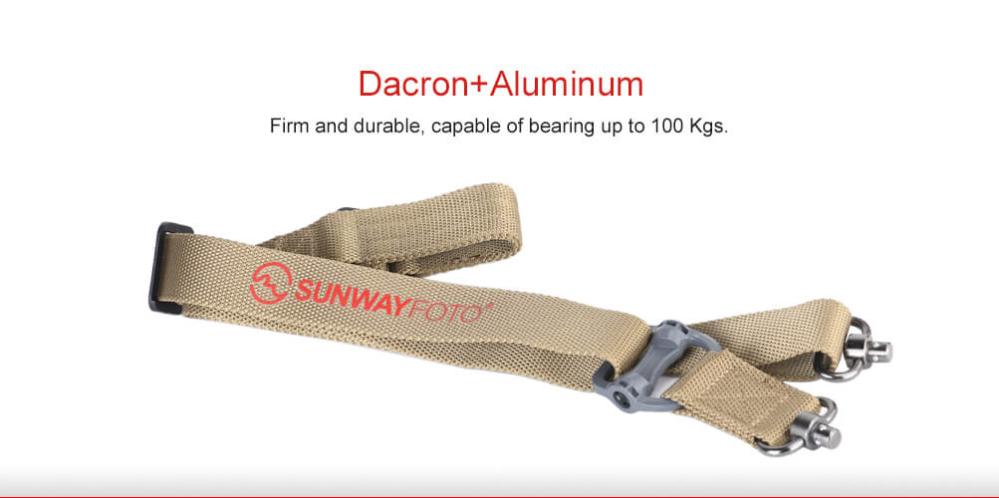 Sunwayfoto Kamerarem Khaki med QD-säkerhetsfäste