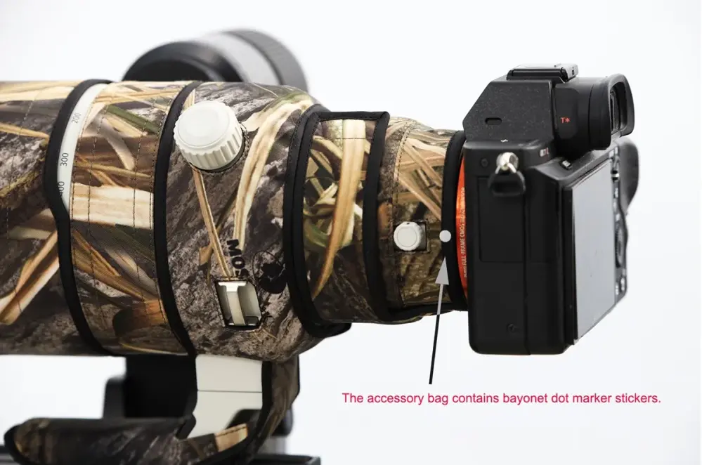 Rolanpro camouflagebeskyttelse til Sony FE 100-400mm f/4.5 GM OSS