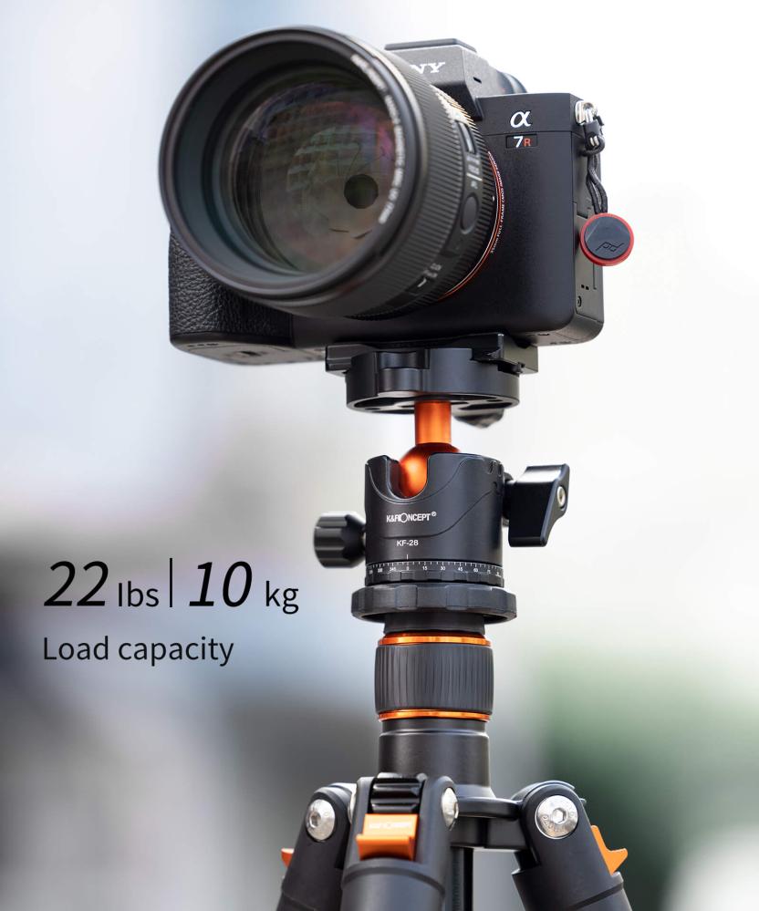 K&F Concept Kamerastativ med Panorama kulled 163cm