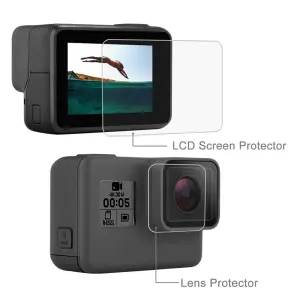 Puluz sk&aelig;rmbeskyttelse til GoPro Hero7 Black/Silver/White/ Hero6/ Hero5