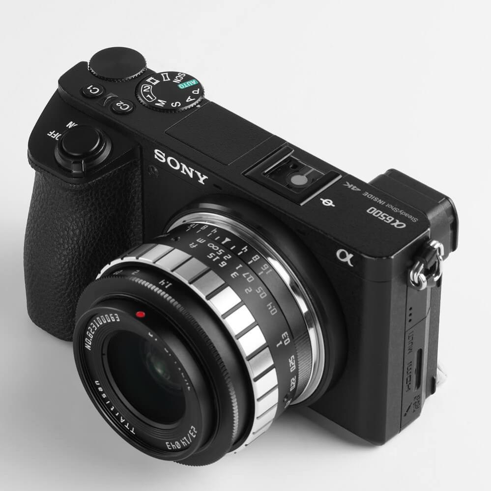 TTArtisan 23mm f/1.4 APS-C objektiv för Sony E silver