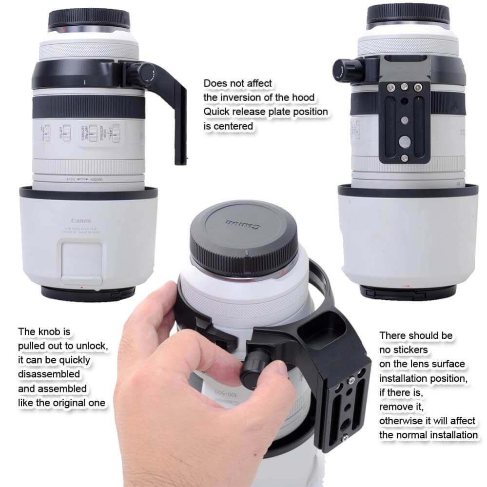 iShoot Stativfäste för Canon RF 100-500mm f/4.5-7.1 L IS USM