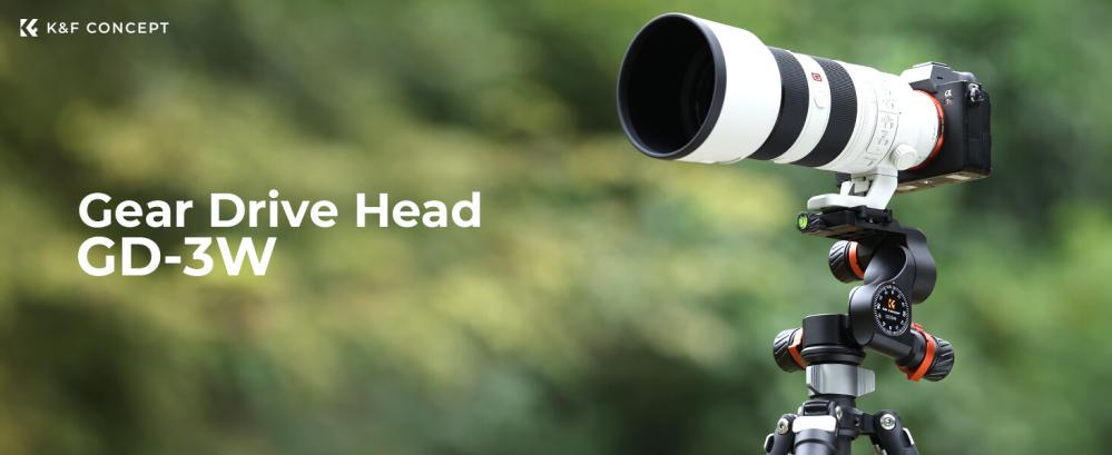 K&F Concept KF31.047 3-vägs Växelhuvud för hög precision