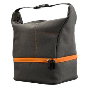 Huwang Gr&aring; & orange skuldertaske til kameraet