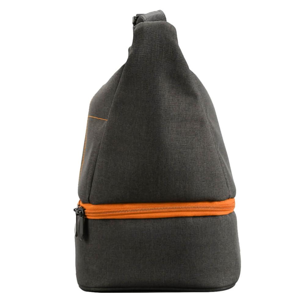 Huwang Grå & orange skuldertaske til kameraet