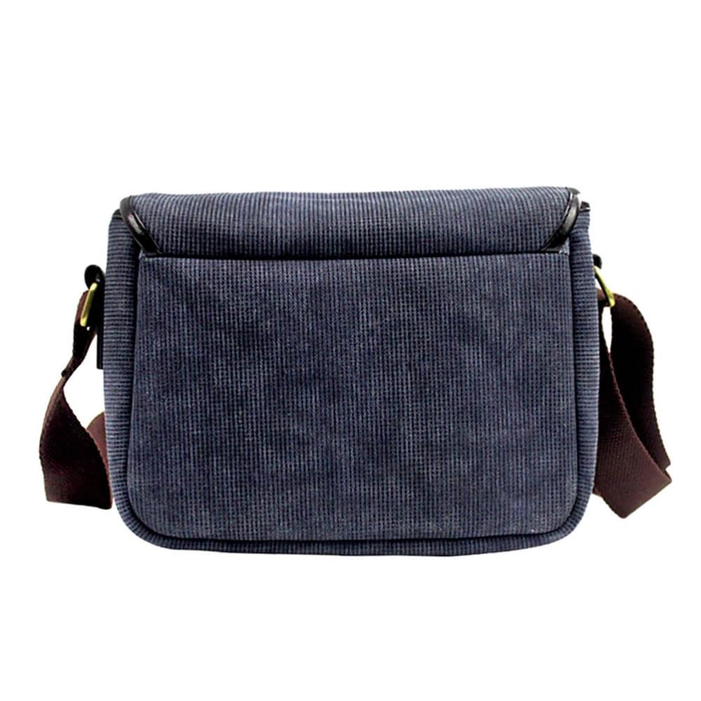 Kameraväska i canvas – khaki (25×12×18 cm)