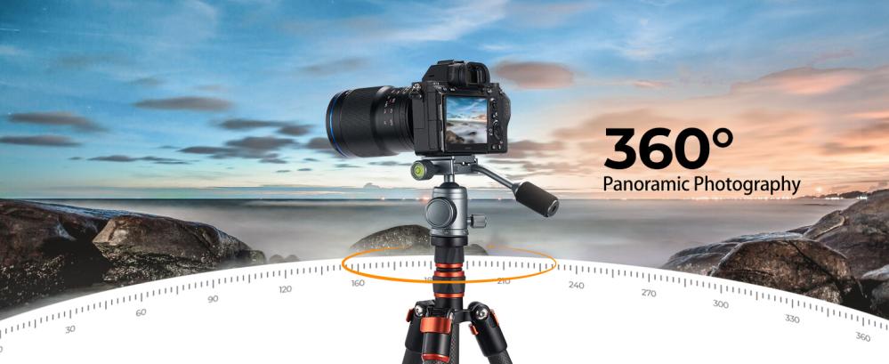 K&F Concept BH-26 Kuglehoved med panorama-indeksering med håndtag