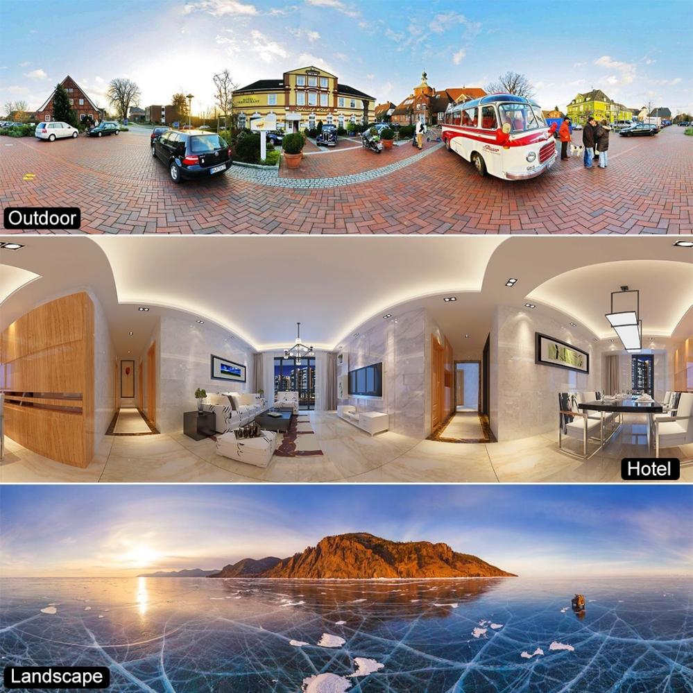 Puluz Roterbart kulledshuvud 360 grader med snabbplatta för DSLR