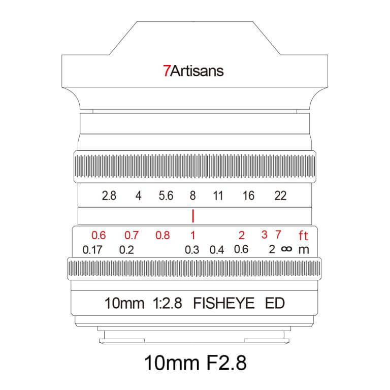 7Artisans 10mm f/2,8 Fisheye-objektiv til Canon RF fullformat