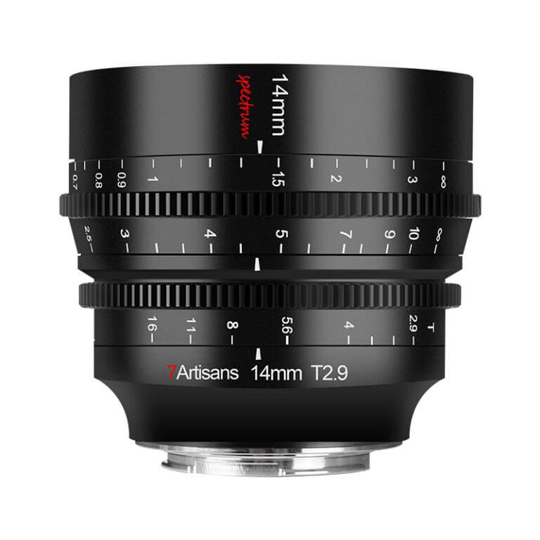 7Artisans 14mm T2,9 Spectrum Cinema til Nikon Z (Fullformat)