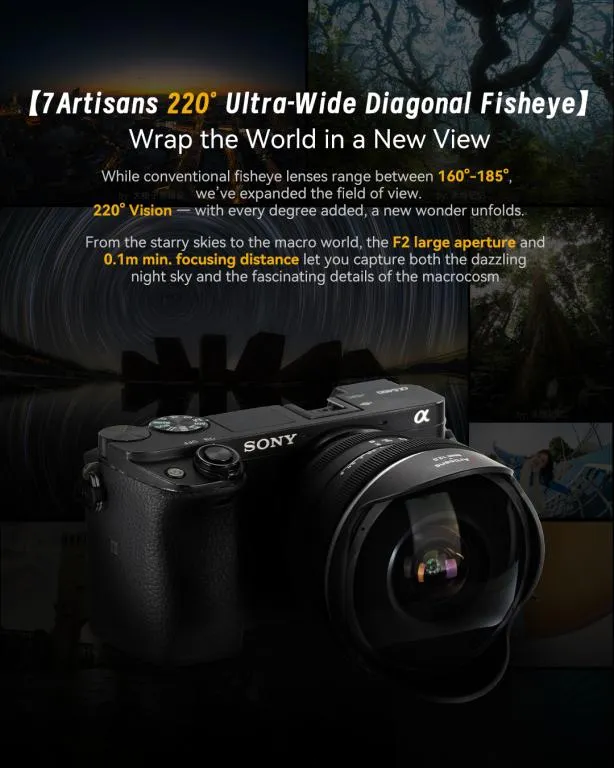 7Artisans 6mm f/2.0 Fisheye för Micro 4/3