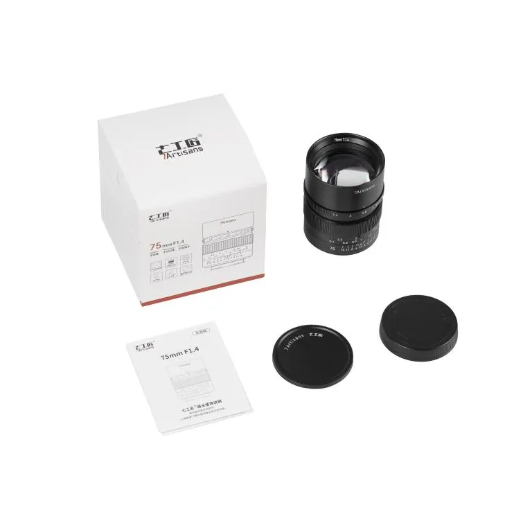 7Artisans 75mm f/1.4 Fullformatsobjektiv för Sony E