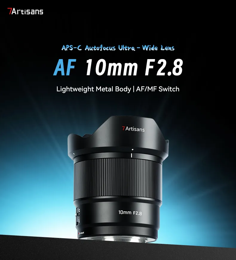 7Artisans AF 10mm f/2.8 objektiv APS-C för Sony E