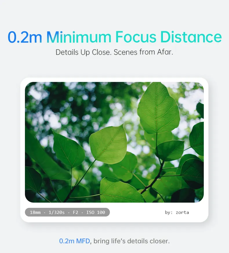 7Artisans AF 18mm f/2 Lite til Fujifilm X (APS-C)