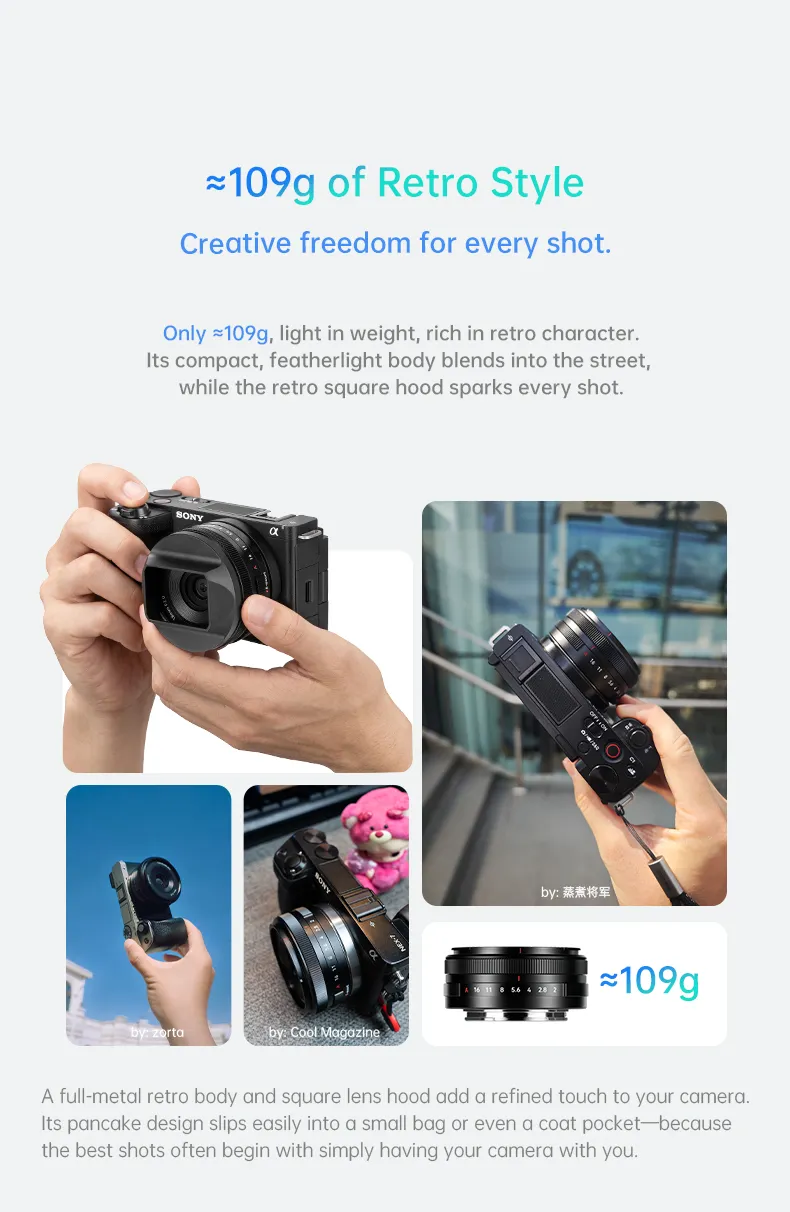7Artisans AF 18mm f/2 Lite til Fujifilm X (APS-C)