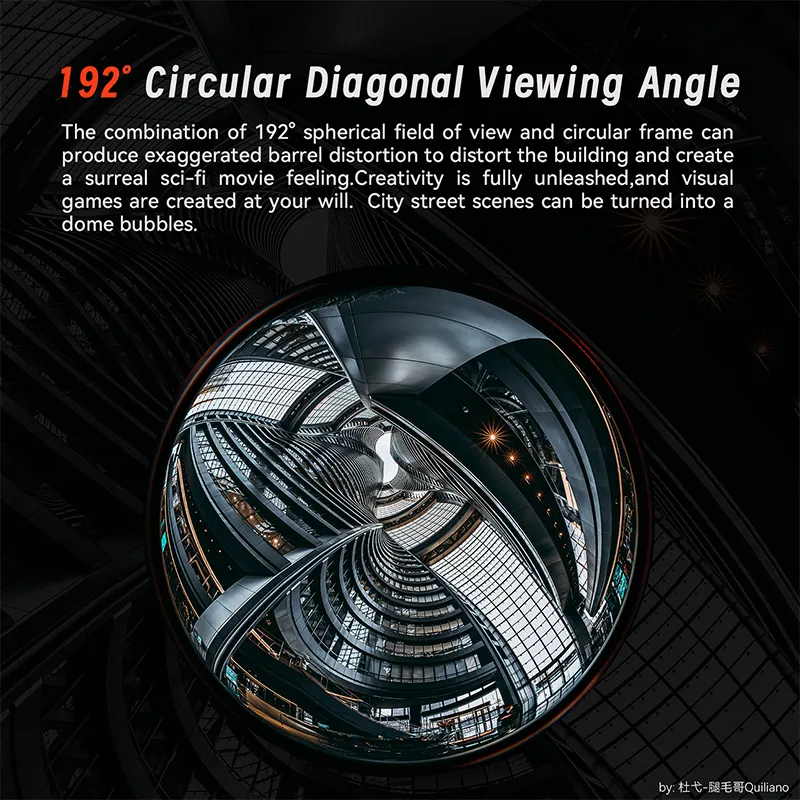 AstrHori 6.5mm f/2 Fisheye-objektiv för vidvinkelbilder