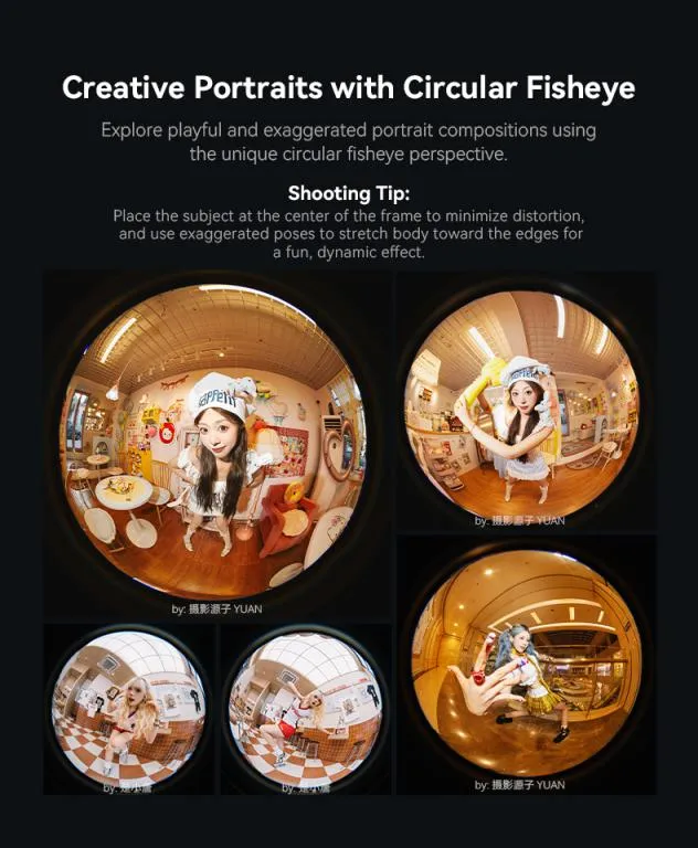 AstrHori 6mm f/2,8 Fisheye til Canon RF (fullformat, cirkulært billede)