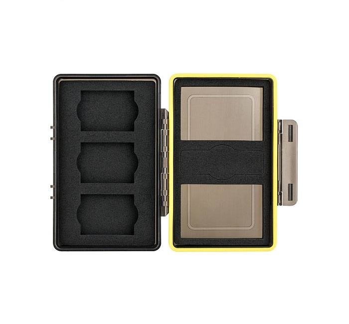 JJC Batteri & minneskortask 3xXQD olika batterimodeller